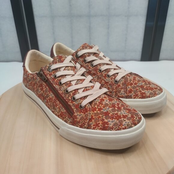 Taos Z Soul Premium Cushioning Fall Floral Multicolor Sneakers Women US 11 - Picture 3 of 13